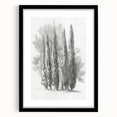 Black frame showcasing a landscape design with a white mat, perfect for home decor. Ideal for modern interiors and art enthusiasts looking to enhance their space.