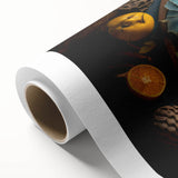 Elegant Cheese & Citrus Platter – Rustic Kitchen Wall Art