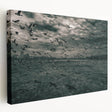 Large canvas print of a European Latvia scenery in muted earth tones, ideal for kitchen wall art.