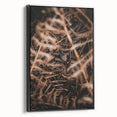 Black and white framed canvas depicting a vintage landscape scene, ideal for bedroom wall decor.