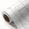 Abstract minimalist wall art on rolled canvas, featuring soft pastel colors and geometric shapes, ideal for modern home decor. Packaged securely in a cardboard tube.
