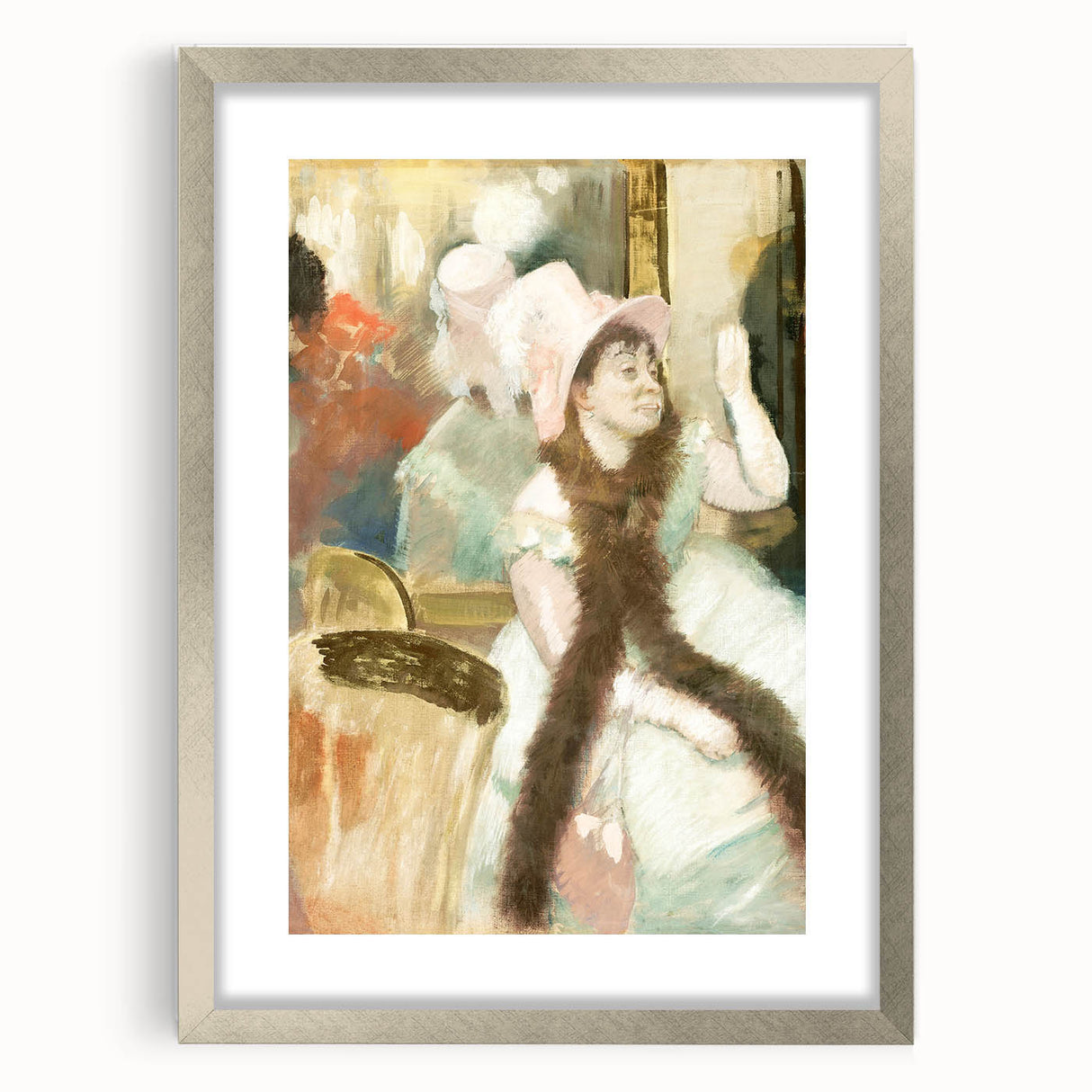 Edgar Degas Figurative Wall Art - Portrait after a Costume Ball