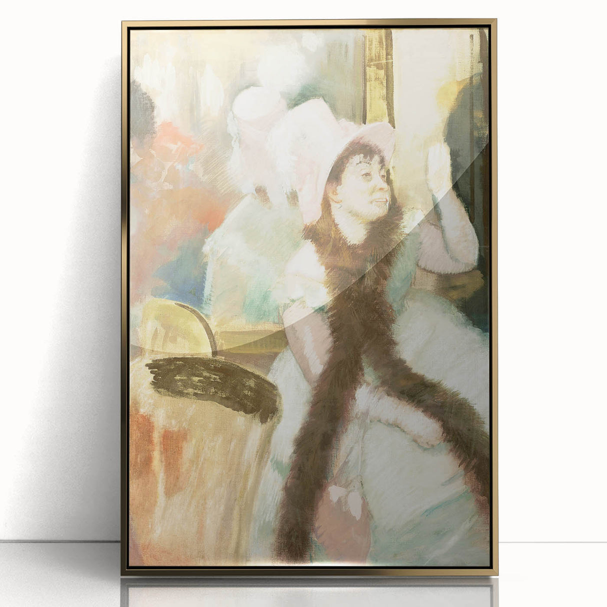 Edgar Degas Figurative Wall Art - Portrait after a Costume Ball