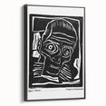 Vintage Expressionist Wall Art - Egon Schiele's Bold Woodcut Print