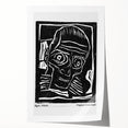 Vintage Expressionist Wall Art - Egon Schiele's Bold Woodcut Print