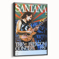 Santana Freedom Concert 1987 Poster - Rock & Roll Art