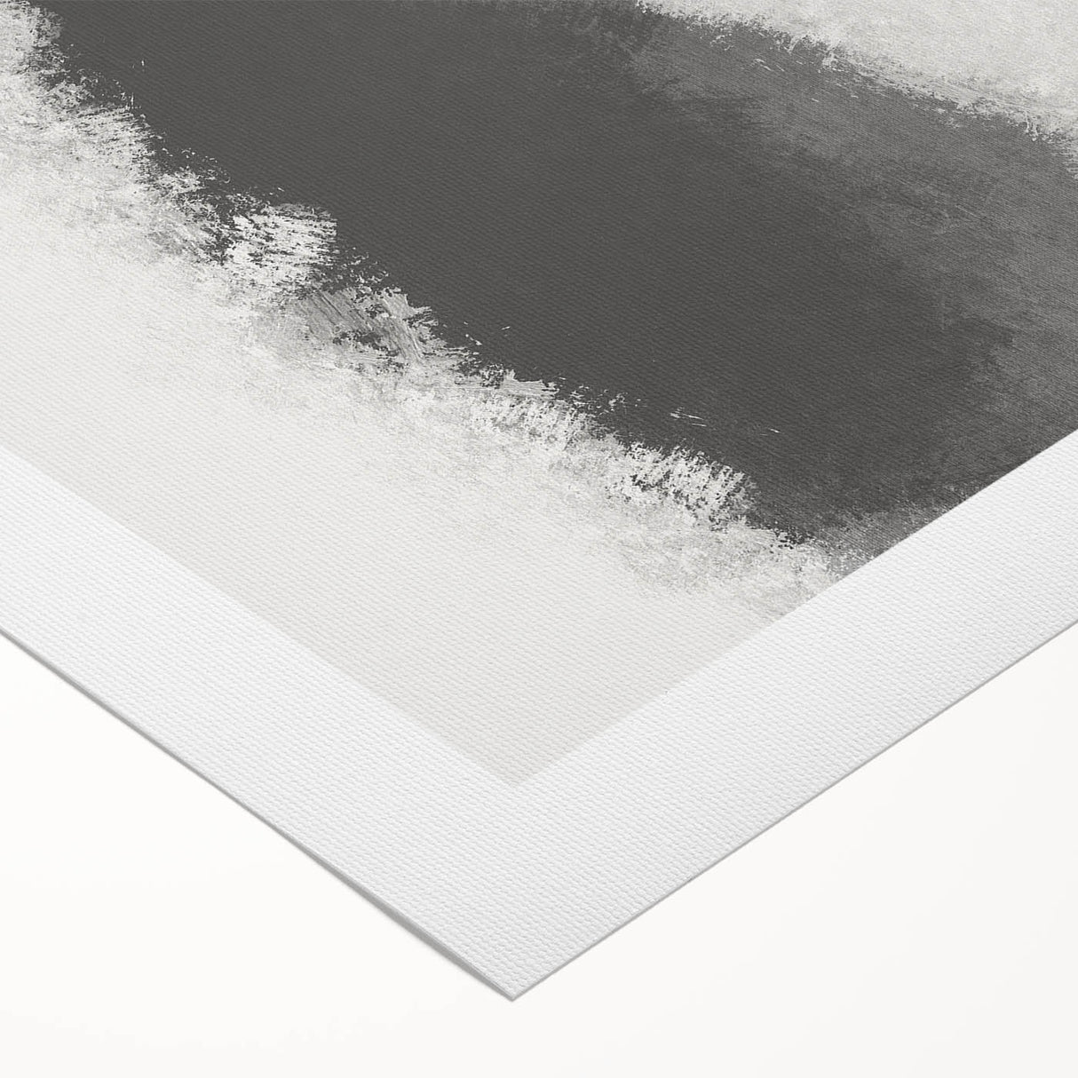 Abstract minimalist wall art on rolled canvas showcasing soft pastel colors and geometric shapes, perfect for modern home decor. Packaged securely in a sturdy tube.