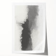 Abstract minimalist wall art print featuring soft pastel colors and geometric shapes, elegantly rolled and ready for display in a modern home decor setting.