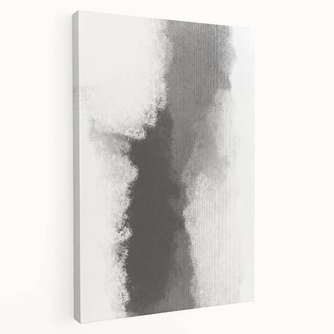 Abstract minimalist wall art on stretched canvas showcasing soft earth tones and geometric shapes, perfect for modern home decor and wall aesthetics.