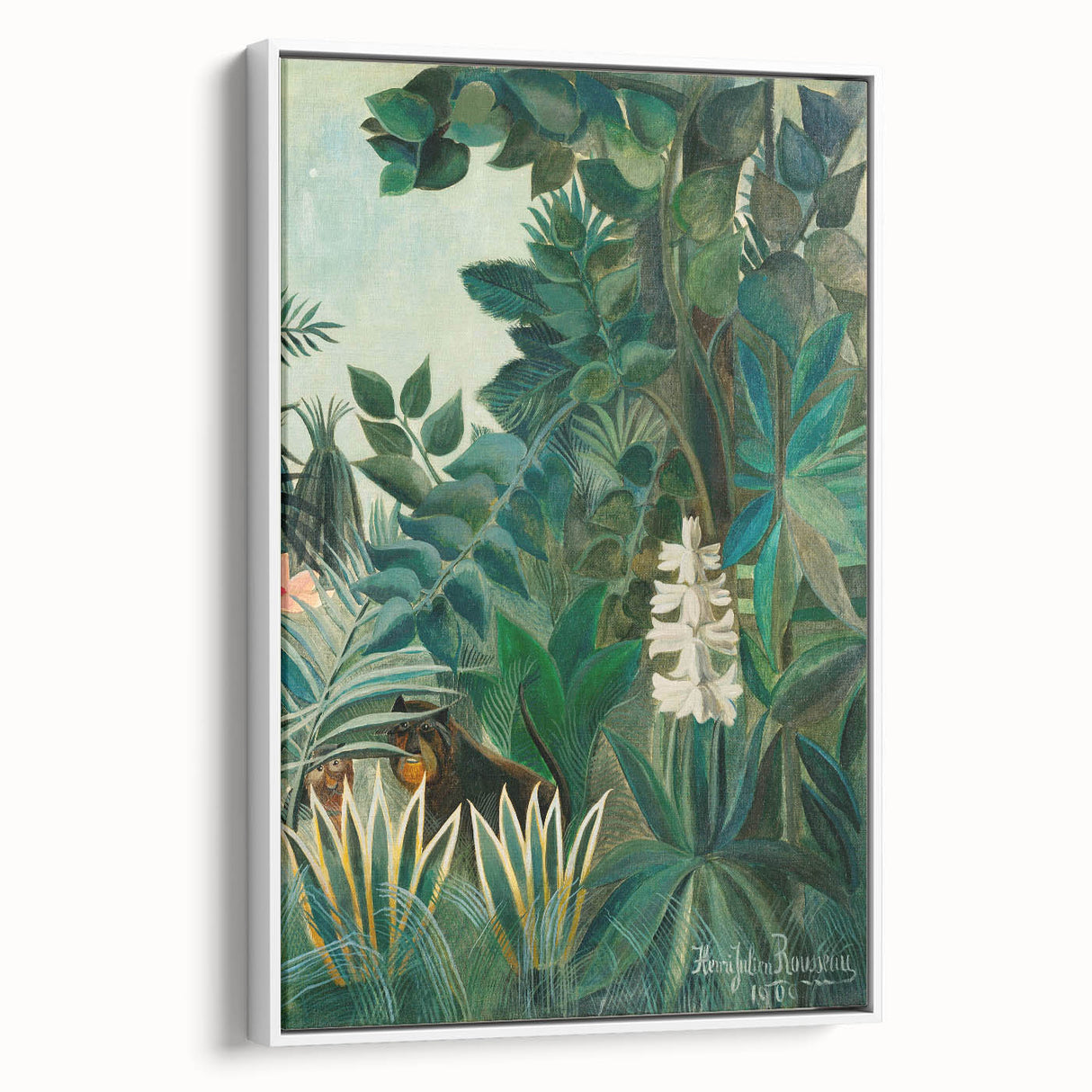Tropical Jungle Wall Art - Henri Rousseau's "Equatorial Jungle" Print