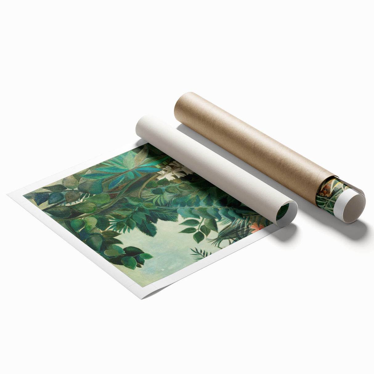 Tropical Jungle Wall Art - Henri Rousseau's "Equatorial Jungle" Print