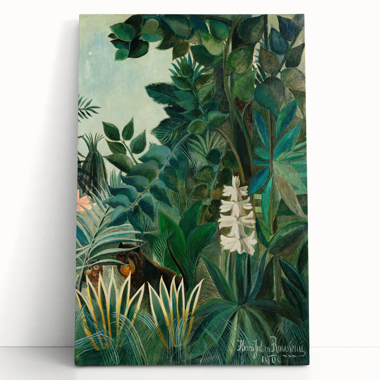 Tropical Jungle Wall Art - Henri Rousseau's "Equatorial Jungle" Print