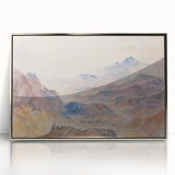 Romanticism Art: "Mountain Scene, Mist Rising" Serene Landscape Print