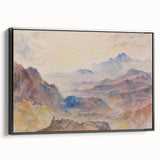 Romanticism Art: "Mountain Scene, Mist Rising" Serene Landscape Print