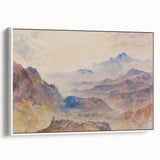 Romanticism Art: "Mountain Scene, Mist Rising" Serene Landscape Print