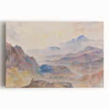 Romanticism Art: "Mountain Scene, Mist Rising" Serene Landscape Print