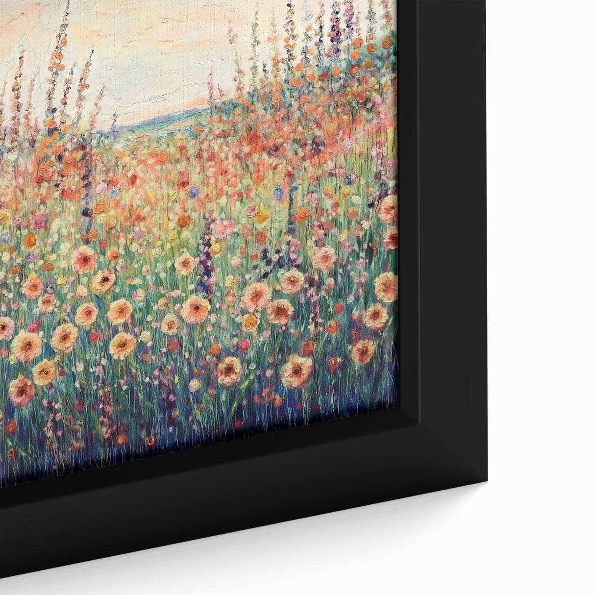 Serene Wildflower Meadow Wall Art – Modern Canvas & Framed Print