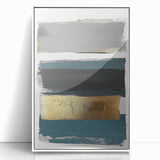 Framed minimalist acrylic wall art showcasing an abstract design in soft white tones, perfect for modern decor, enhancing any living space with elegance.