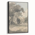 Romanticism Art Print: Trees in a Meadow by John Constable Canvas