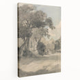 Romanticism Art Print: Trees in a Meadow by John Constable Canvas
