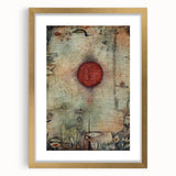 Abstract Modern Art - Textured Red Circle on Earthy Canvas | Contemporary Decor