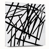 Abstract minimalist acrylic glass artwork in side view, showcasing vibrant colors and smooth finish, ideal for modern decor. Perfect for enhancing contemporary spaces.