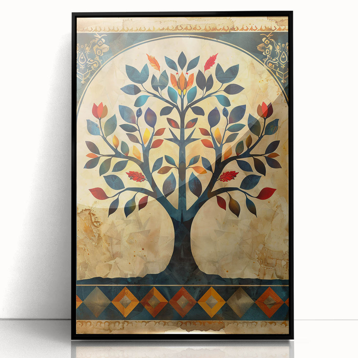 Dining Room Wall Art - Elegant Tree of Life Canvas Print