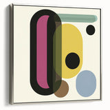 Framed abstract geometric canvas art in silver, showcasing intricate patterns and modern design, perfect for contemporary home decor. Ideal for enhancing living spaces.