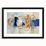 Abstract splatter frame with a black mat, showcasing a modern artistic design that enhances any contemporary decor. Ideal for minimalist and eclectic styles.