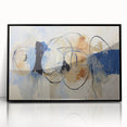Framed acrylic artwork showcasing an abstract splatter design in vibrant colors against a sleek black background, ideal for modern home decor and artistic expression.