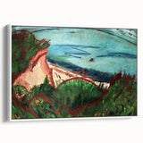 Coastal Expressionism Art - Vibrant Landscape Painting on Canvas