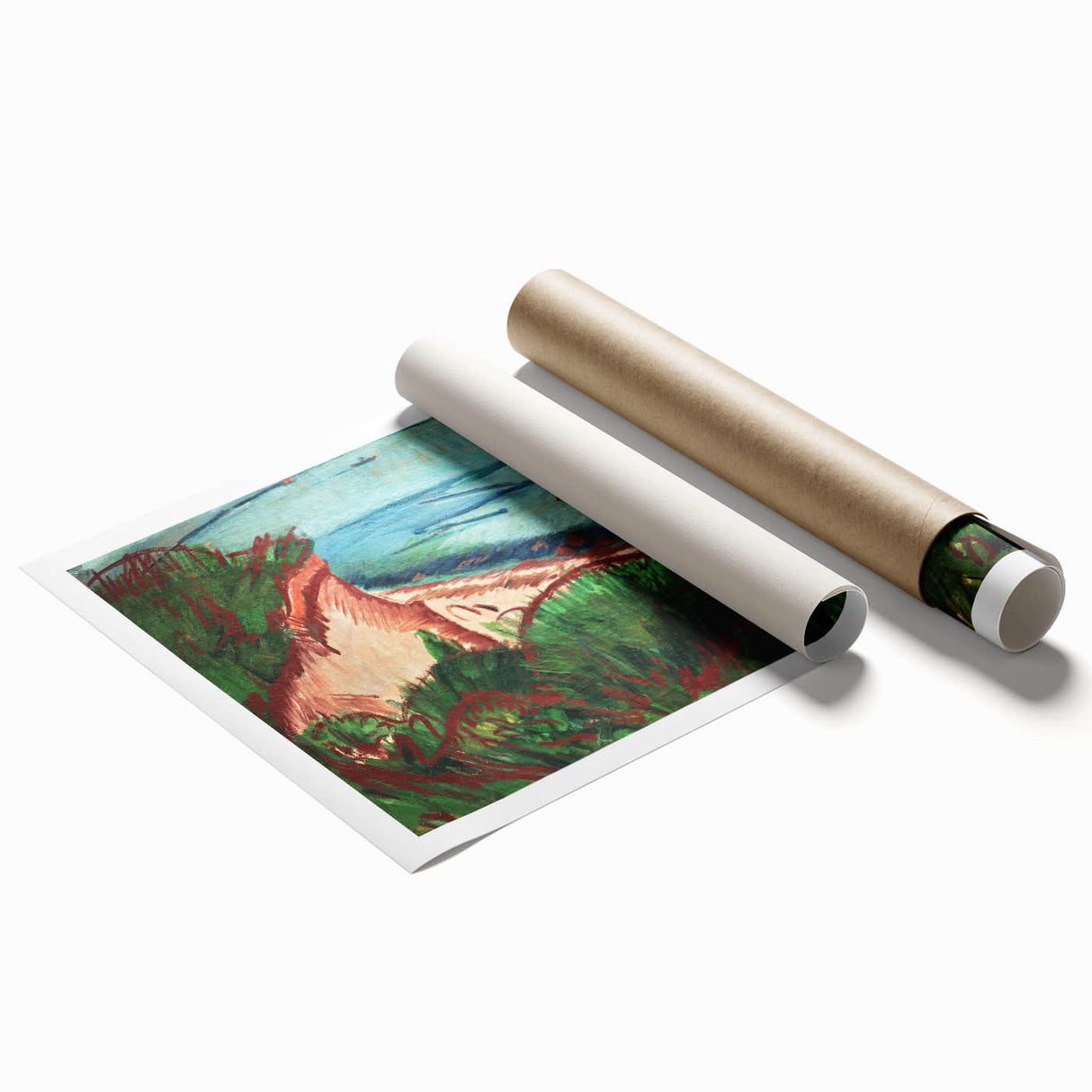 Coastal Expressionism Art - Vibrant Landscape Painting on Canvas