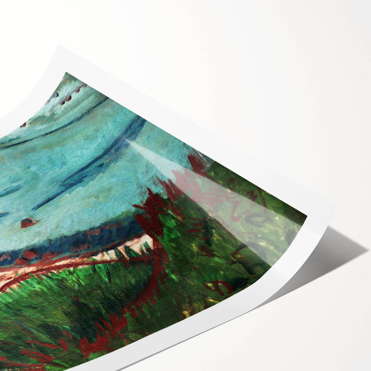 Coastal Expressionism Art - Vibrant Landscape Painting on Canvas