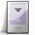 Large abstract wall art featuring mid-century modernist design in black and white tones on framed acrylic.