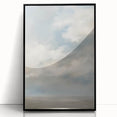 Framed acrylic landscape artwork in a sleek black frame, showcasing vibrant natural scenery with intricate details, perfect for home decor enhancement.