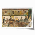 Modern Wall Art Print - Feast Scene in Earthy Tones - Unique Decor Piece