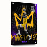 Fiery Passion Pop Art Wall Art – Bold Yellow, Purple, and Black Canvas