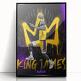 Fiery Passion Pop Art Wall Art – Bold Yellow, Purple, and Black Canvas