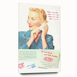 Retro DuPont Nylon Poster - Vintage Beauty Wall Art Print
