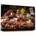 Rustic Charcuterie & Cheese Feast – Gourmet Kitchen Decor Art