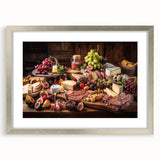 Rustic Charcuterie & Cheese Feast – Gourmet Kitchen Decor Art