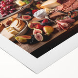 Rustic Charcuterie & Cheese Feast – Gourmet Kitchen Decor Art