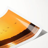 Extra large rolled print of Yucatan scenery with vivid floral designs, suitable for classy bathroom wall art.