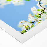 Art deco poster featuring vibrant spring-themed flora on a rolled canvas, suitable for dining room walls.