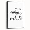 Black and white vintage poster art on framed canvas, featuring a tranquil landscape, ideal for bedroom wall decor.
