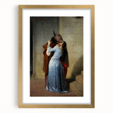 Romanticism Art: The Kiss - Historical Romantic Canvas Print