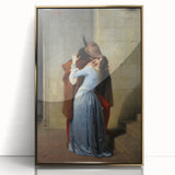 Romanticism Art: The Kiss - Historical Romantic Canvas Print