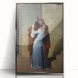 Romanticism Art: The Kiss - Historical Romantic Canvas Print