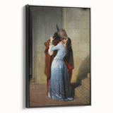 Romanticism Art: The Kiss - Historical Romantic Canvas Print