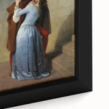 Romanticism Art: The Kiss - Historical Romantic Canvas Print